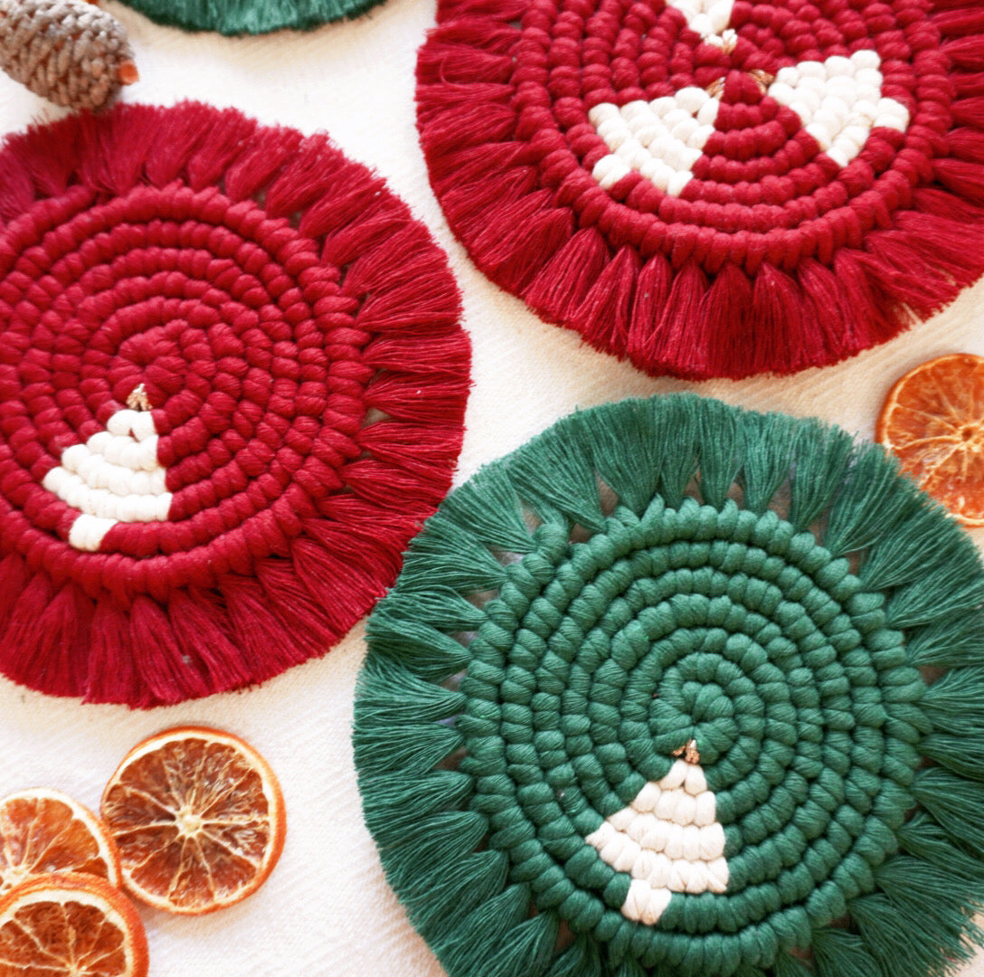 PMQ: Macrame Xmas Tree Coaster Workshop (3.5Hr)
