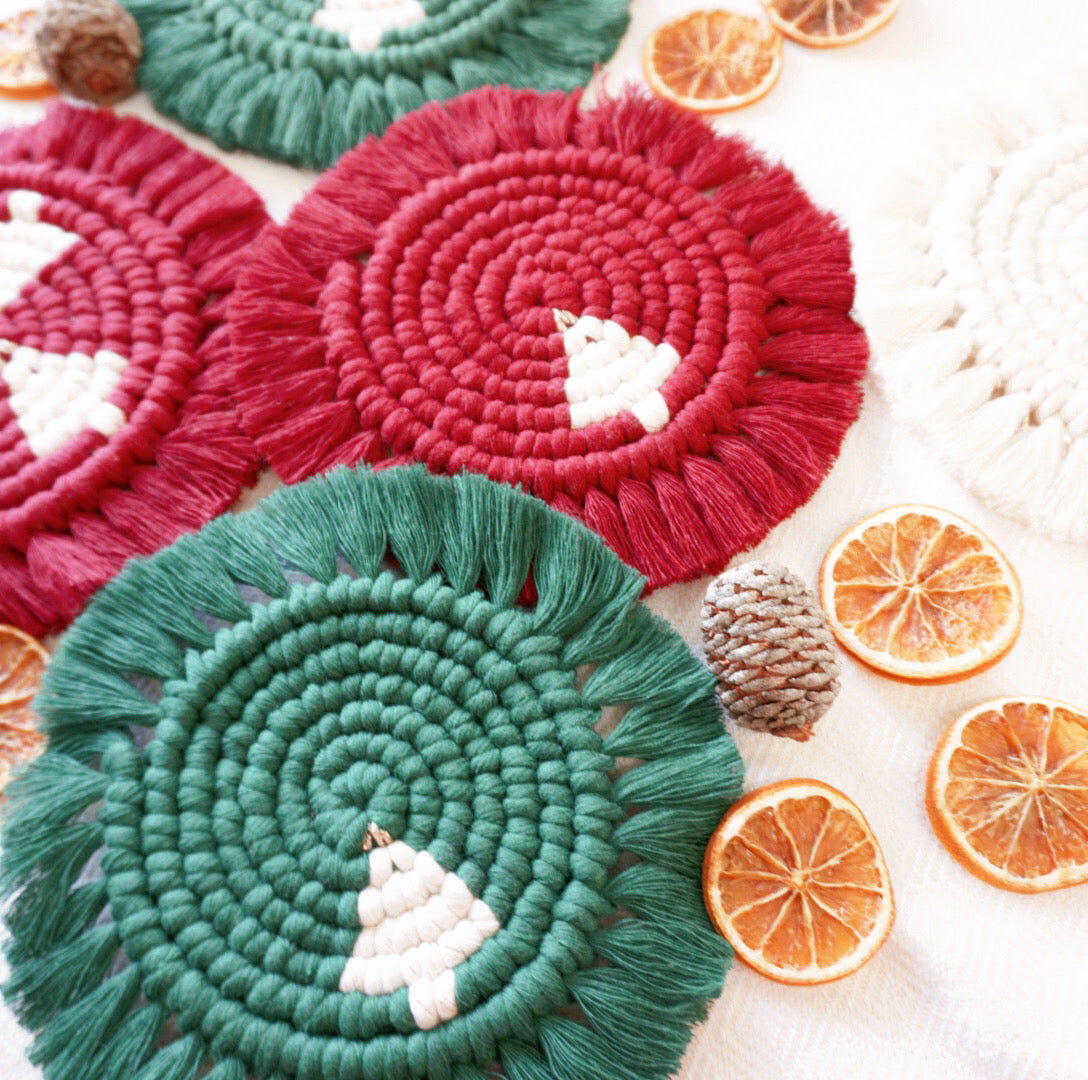 PMQ: Macrame Xmas Tree Coaster Workshop (3.5Hr)