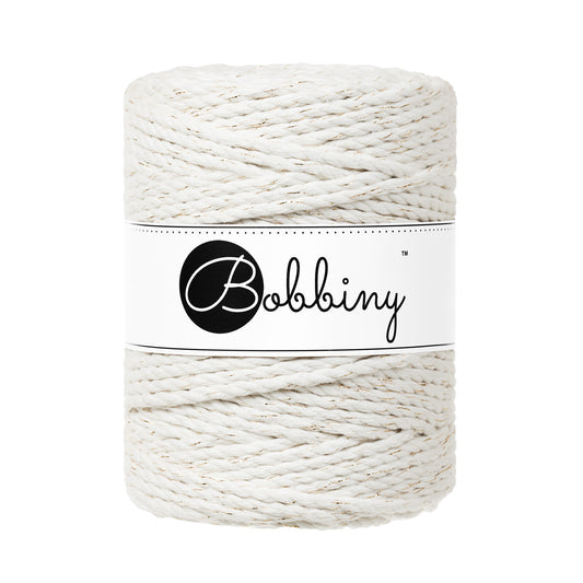 GOLDEN OFF WHITE 3PLY Macrame rope 5mm