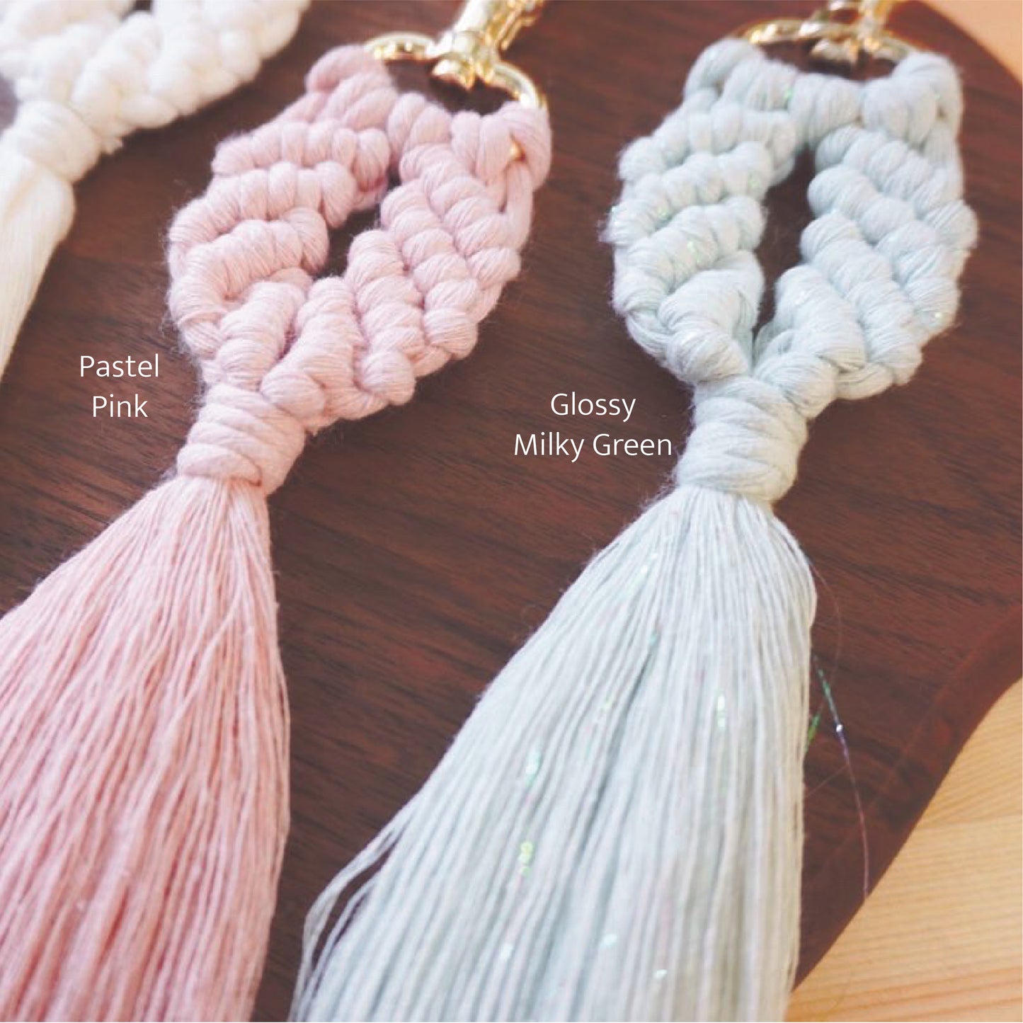 Macrame Seashell Key Chain x 2 - DIY Kit