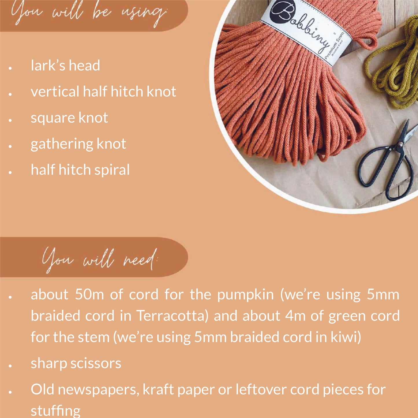 Macrame Pumpkin Pattern