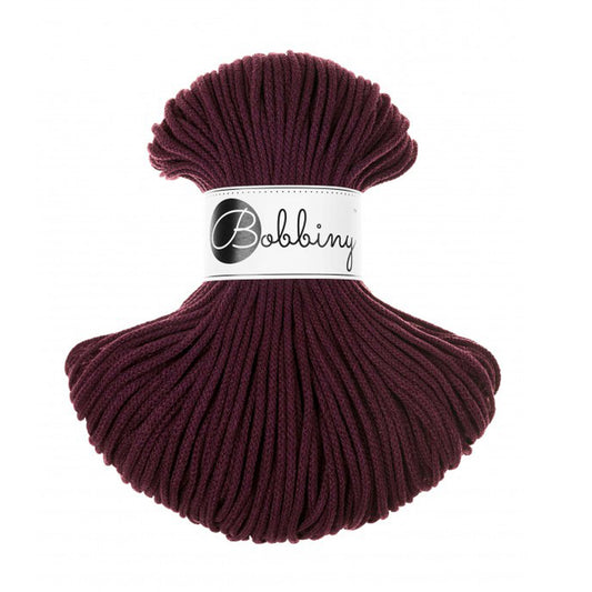 BURGUNDY Braided cord 3mm