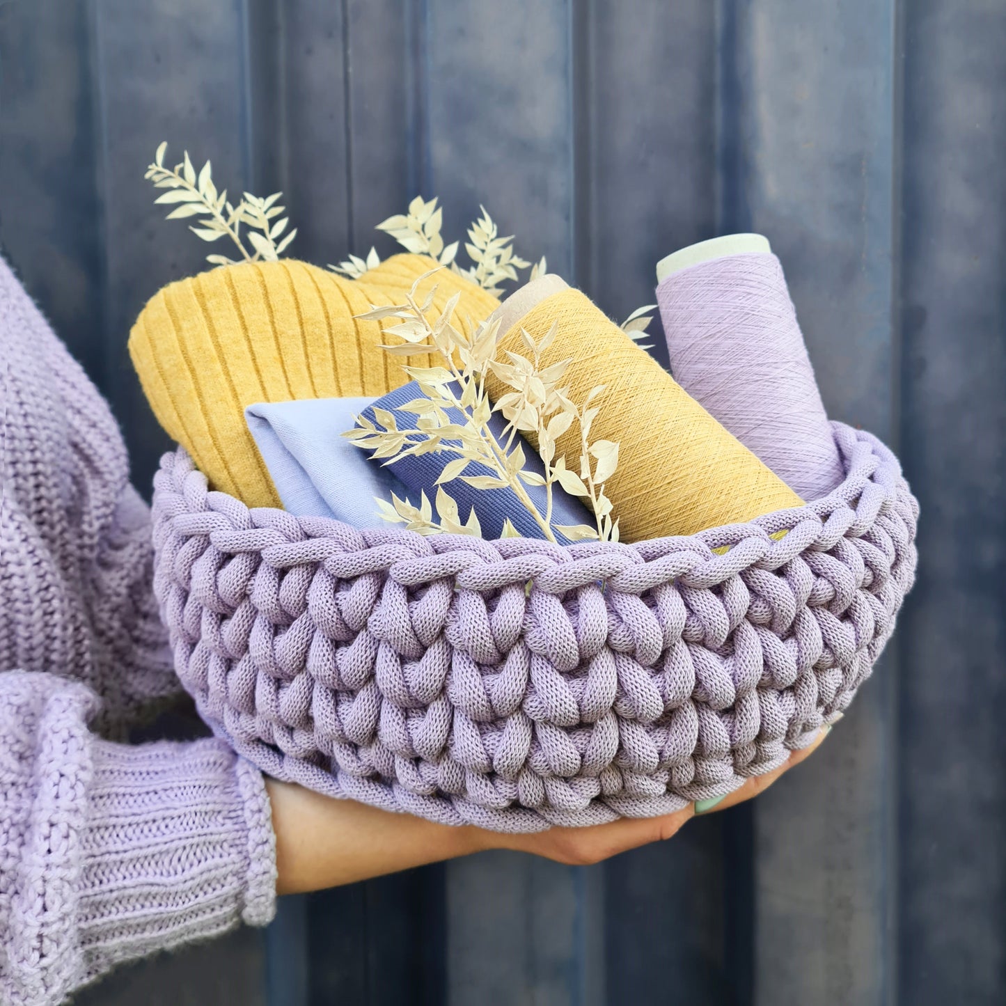 Jumbo Crochet Basket Pattern