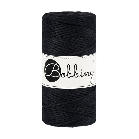 BLACK Macrame cord 3mm