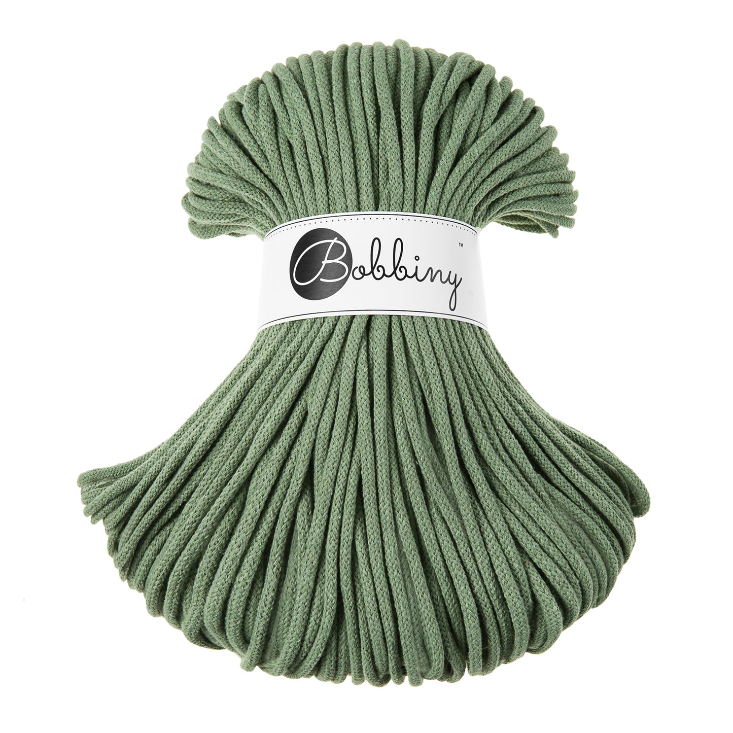 EUCALYPTUS GREEN Braided cord 5mm