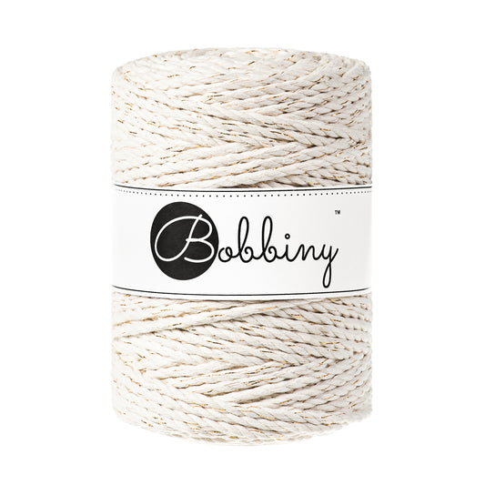 GOLDEN NATURAL 3PLY Macrame rope 5mm