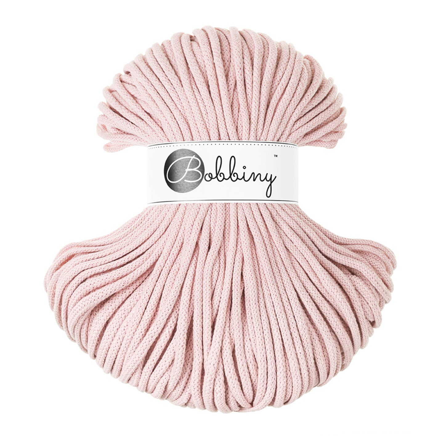 PASTEL PINK Braided cord 5mm