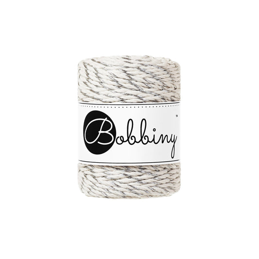 SILVER TWIST 3PLY Macrame rope 3mm