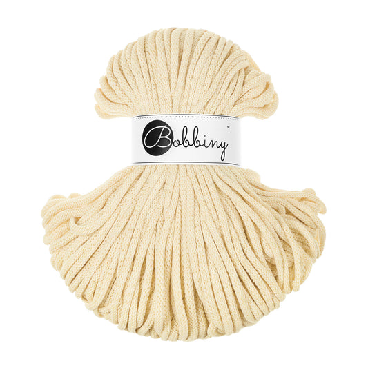 BUTTER YELLOW Braided cord 5mm