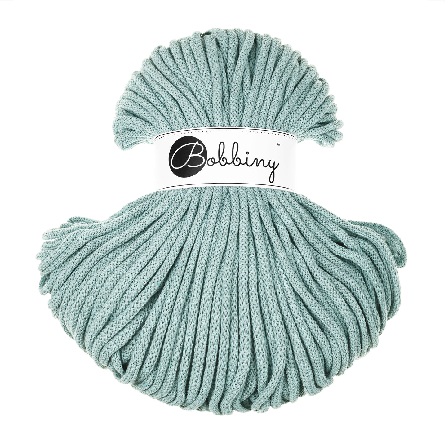 DUCK EGG BLUE Braided cord 5mm