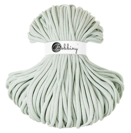 MILKY GREEN Braided cord 9mm