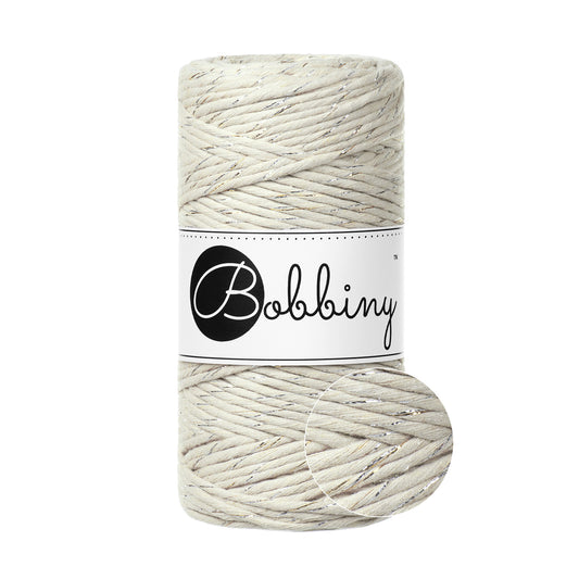 SHINY CARESHMERE BEIGE Macrame cord 3mm