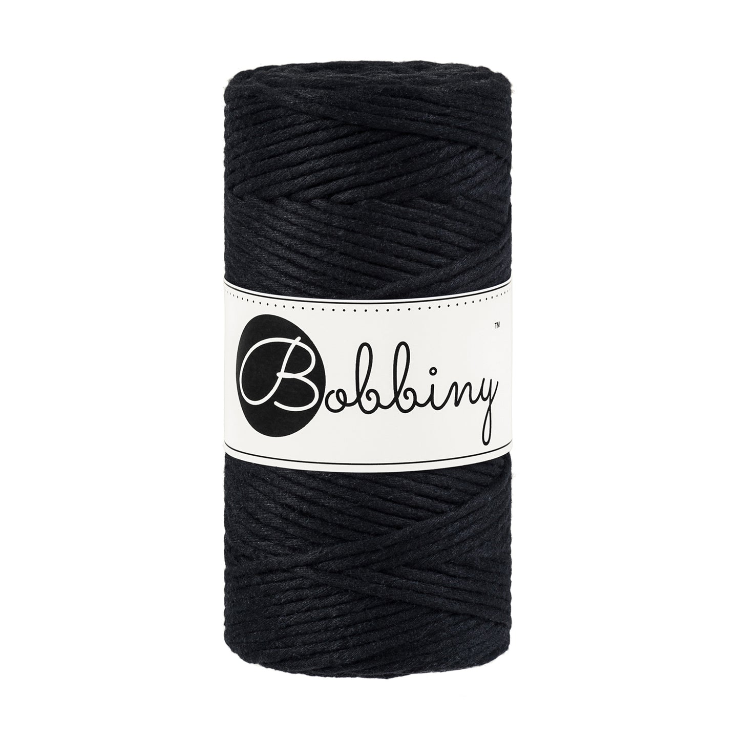BLACK Macrame cord 3mm
