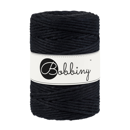 BLACK Macrame cord 5mm