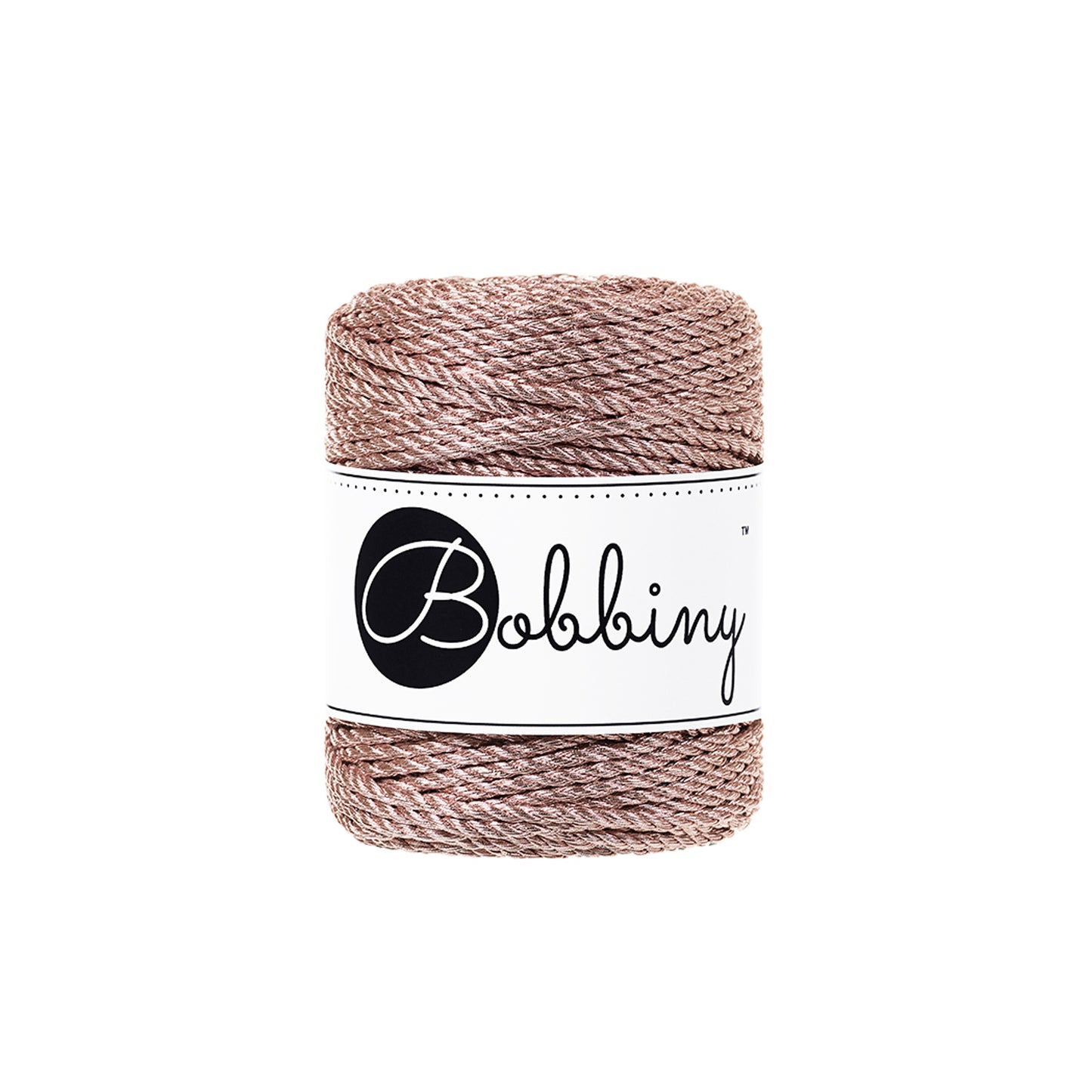 METALLIC ROSE GOLD  3PLY Macrame rope 3mm