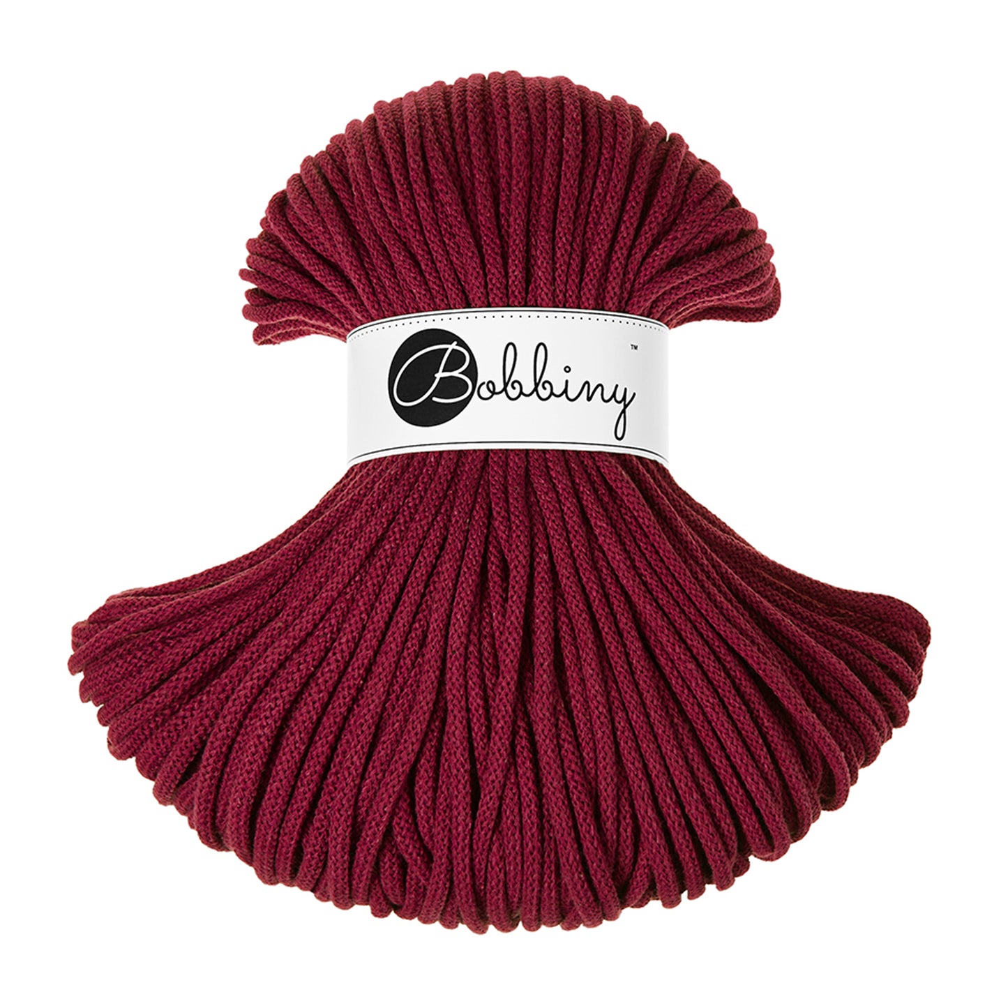 WINE RED Braided cord 5mm
