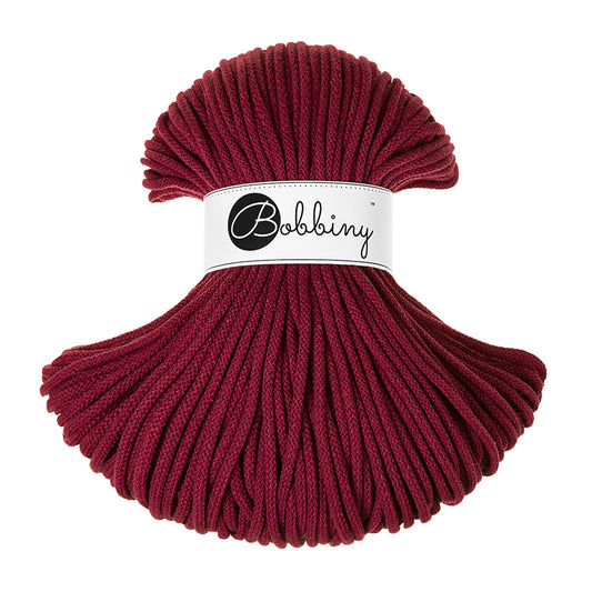 WINE RED Braided cord 5mm